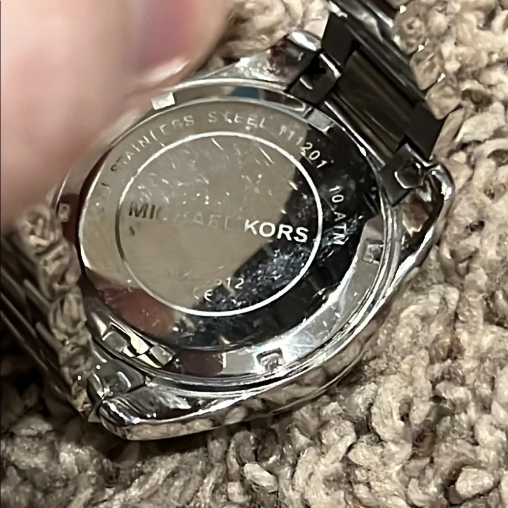Michael Kors Silver Crystal Watch